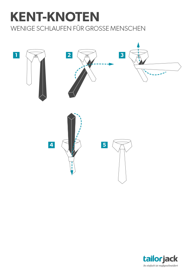 Einfacher Krawatten-Knoten