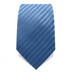 Krawatte 7,5 cm Uni Gewebte Streifen (schmal), Hellblau
